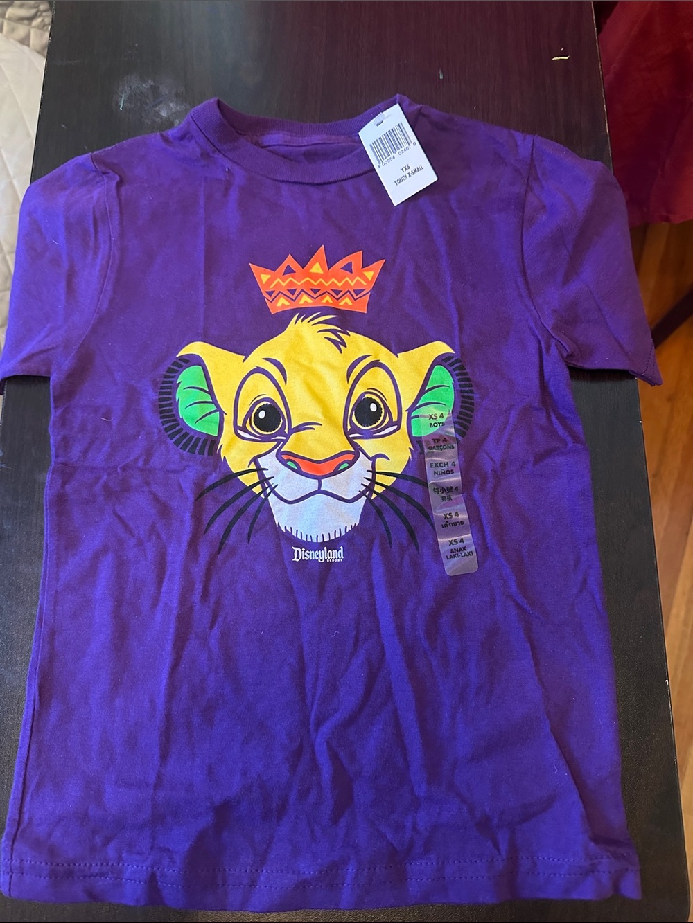 Disney Purple Simba Crown Graphic Tee